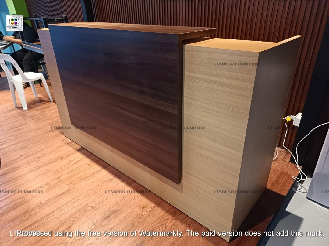 NEW COUNTER TABLE DESK LAMINATED FINISH OFFICE PARTITION FURNITURES ...