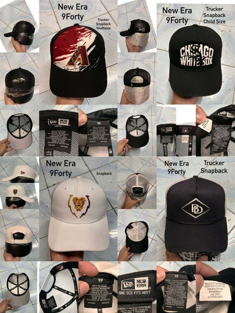 New Era(9Fifty/9Forty), Snapback/Trucker (Category: Caps & Hats) located in Paranaque City. Submitted by kingdeward (Listing ID 1469192685, Image 2). Description: *Negotiable* Ukay Caps/Hats Casual need wash Parañaque Location Courier: Jnt/ LBC COP(Payment 1st) Lalamove.