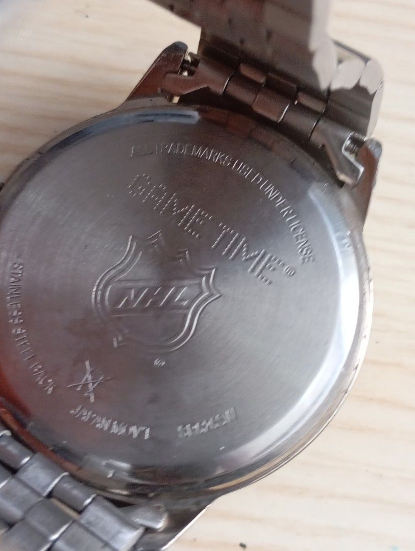 NHL (Category: Men's Watches) located in Las Pinas. Submitted by quick_deals_great_finds2 (Listing ID 1469190832, Image 3). Description: Original good working condition Quartz with battery 42mm large fits wrist 7. 2 inches.