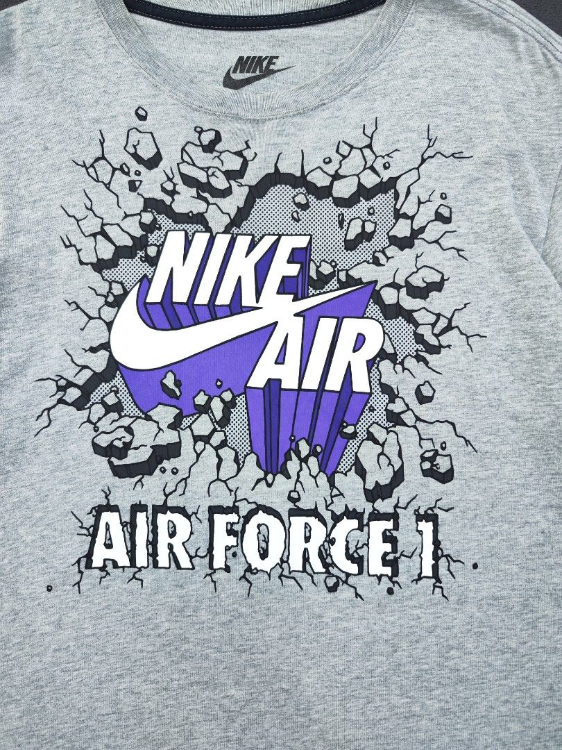 Nike Air Force 1 Tee (Category: Tshirts & Polo Shirts ) located in Bulacan. Submitted by emilj23 (Listing ID 1469170214, Image 2). Description: Nike Air Force 1 Tee Size XL on tag L 28 W 19 Condition 9/10 Color rate 9/10 No Issue.