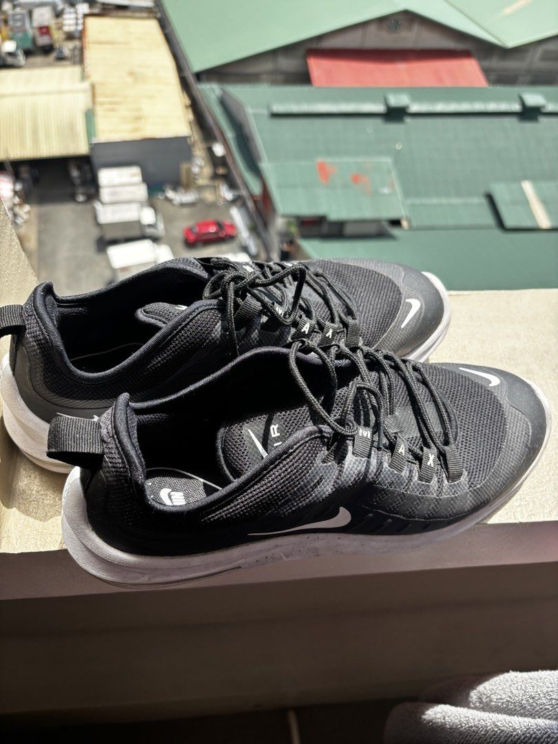 Nike Air Max Axis Black White Mens Size US 10 (Category: Sneakers) located in Sorsogon. Submitted by anjello279 (Listing ID 1469191749, Image 1). Description: - Brand: Nike - Model: Air Max Axis - Color: Black and White - Size: US 10 / UK 9 / EUR 44 - Condition: Pre-owned with minor scuff marks on the white midsole Original po, Minsan lang nagamit Rfs: decluttering, moving out Original price: P3653.