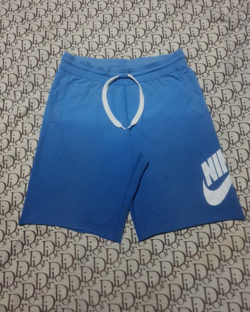 Nike alumni 2 tone short (Category: Shorts) located in San Fernando. Submitted by retro.district. (Listing ID 1469372093, Image 1). Description: - Nike alumni 2 tone short - Size: XL Waistline: Freesize w/ Lace Length: 24 thighs: 13 Leg opening: 13.