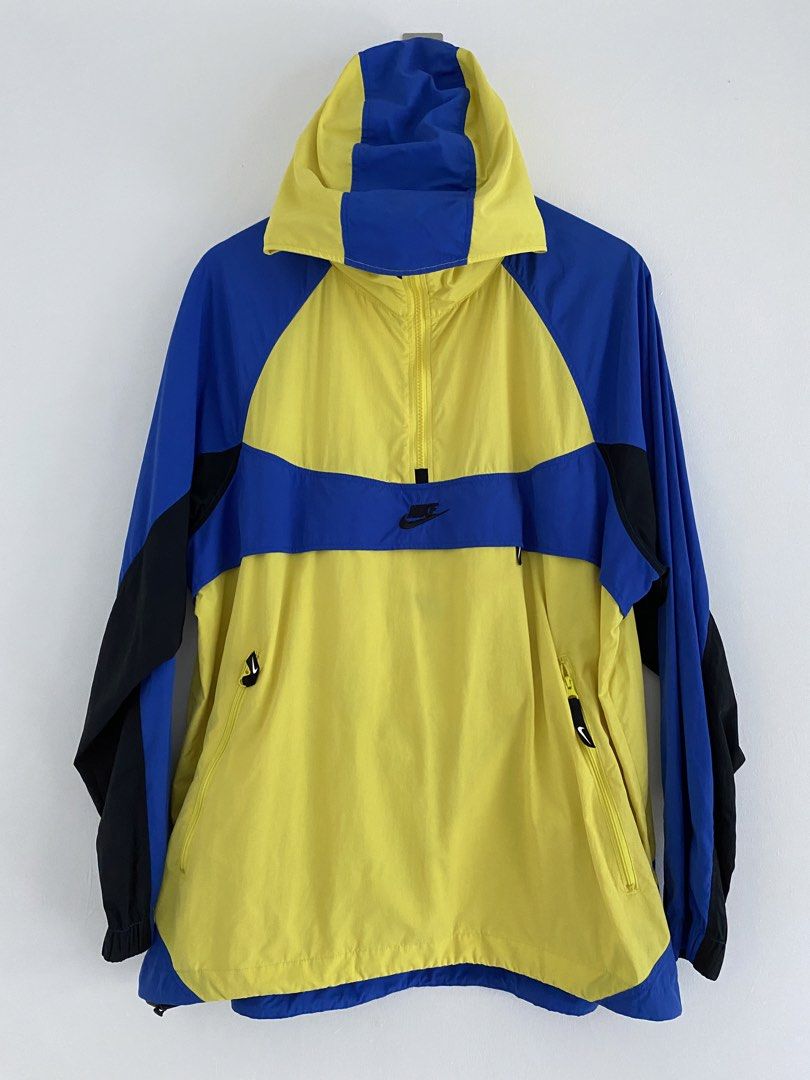 Nike Colorblock Packable Anorak Windbreaker Jacket (Category: Coats, Jackets and Outerwear) located in Talavera. Submitted by hansnoel (Listing ID 1469198726, Image 2). Description: Nike Windbreaker (Packable) Medium on tag 24x29 (Fits up to XL) No issue Good as new ₱1,100.