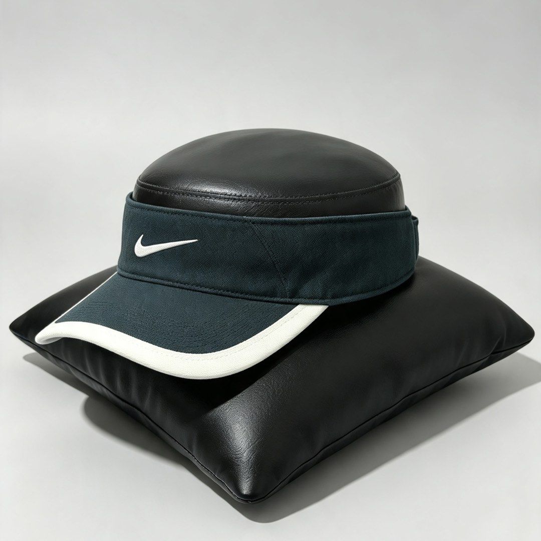 Nike Dark Green White Golf Visor Cap (Category: Caps & Hats) located in Manila. Submitted by galay.15 (Listing ID 1469340949, Image 2). Description: NIKE😍 (ALREADY WASHED) ▪️GOOD CONDITION ▪️NO ISSUE .