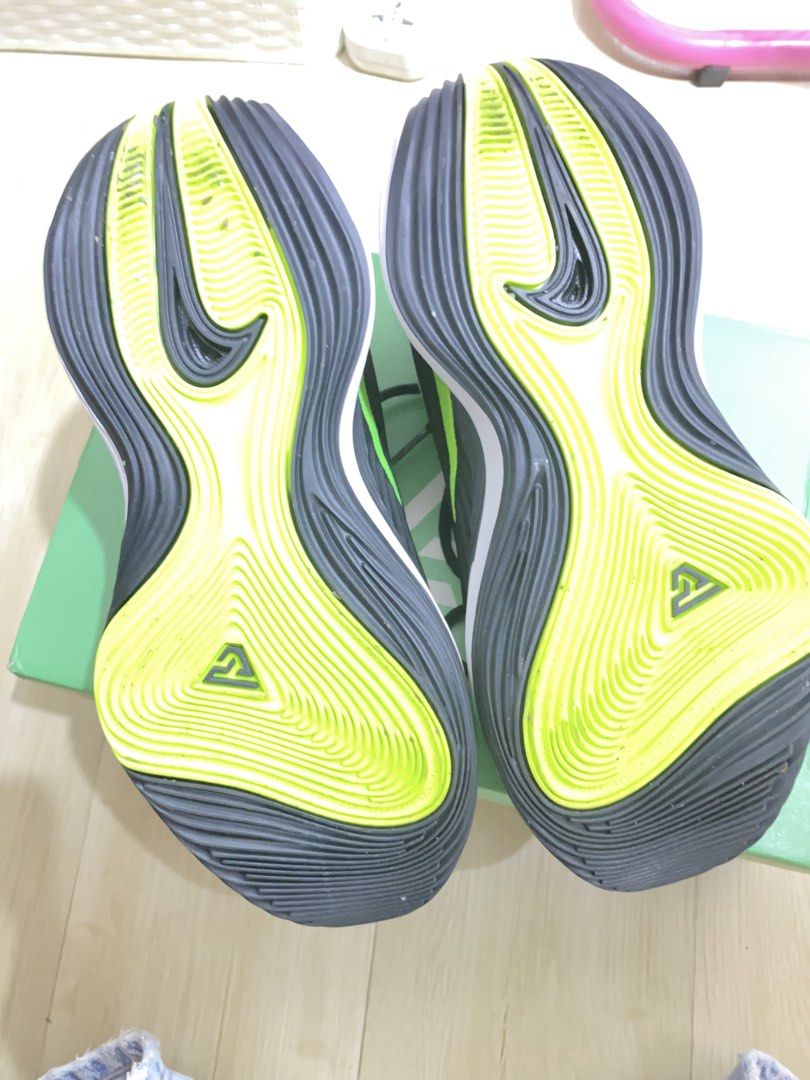 Nike Giannis Immortality 5 EP White Volt Black (Category: Sneakers) located in Makati City. Submitted by roangawat (Listing ID 1469199324, Image 3). Description: - Brand: Nike Giannis Immortality 5 EP - Colorway: White, Volt, and Black with neon green accents - Size: US 6 / UK 5.5 / EUR 38.5 / CM 24 - Condition: Clean uppers, minimal wear on treads, excellent grip - Inclusions: Original green Giannis box included - Features: Signature Giannis bra