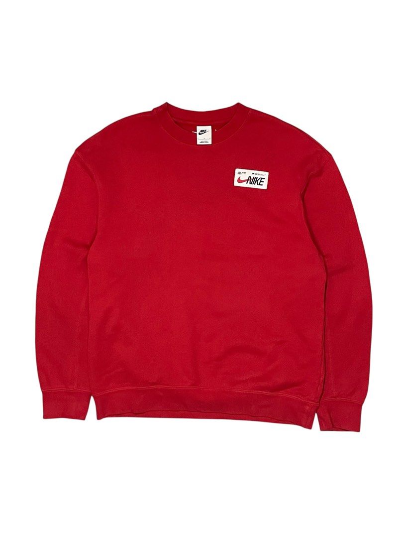 NIKE JUST DO IT LEAP HIGH RED SWEATSHIRT (Category: Tshirts & Polo Shirts ) located in Pasay City. Submitted by digital_wardrobe.ph (Listing ID 1469184218, Image 1). Description: NIKE JUST DO IT LEAP HIGH RED SWEATSHIRT details size: medium - large width: 24 length: 28 price: 650 location: pasay city.