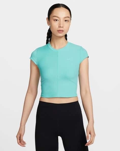 Nike one fitted ribbed shirt (Category: Activewear) located in Las Pinas. Submitted by badudettes (Listing ID 1469303889, Image 1). Description: Original price 1,995 Bought in Nike App Twice worn only XL on tag, but best fits L Cropped top rfs: bigger tummy.