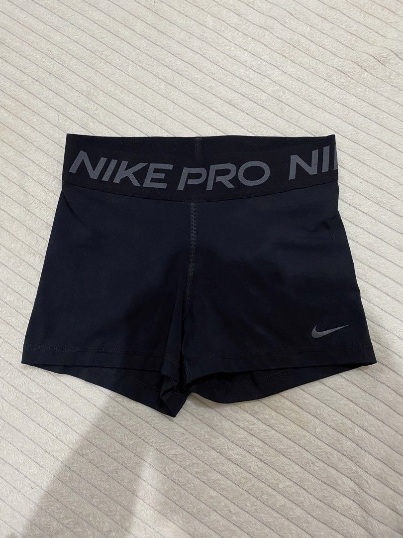 Nike pro short (Category: Activewear) located in Tanza. Submitted by 9th.street.thrift (Listing ID 1469217407, Image 2). Description: Nike pro short Excellent Small on tag Waiats:24-31 Lenght:10 Issue: cut wash tag and minimal hairline sa logo pag inistrech .