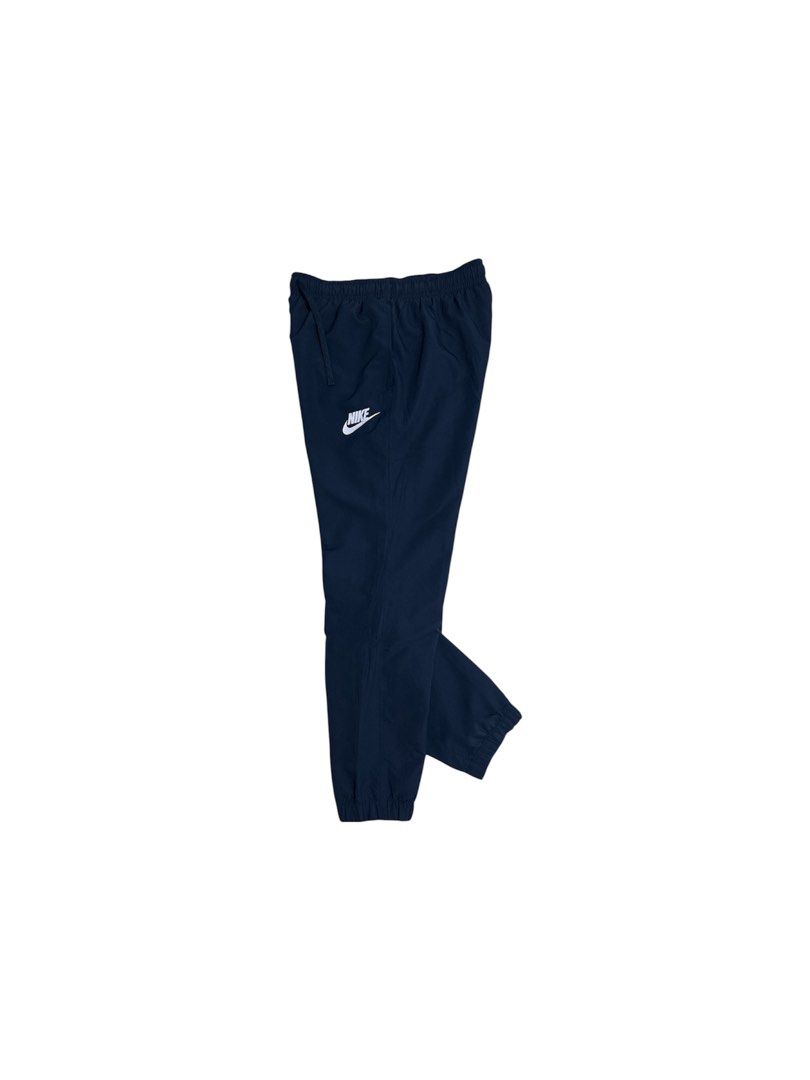 Nike Woven Pants (Category: Joggers) located in Cavite. Submitted by gnthrift (Listing ID 1469166886, Image 2). Description: Nike Woven Pants Size: M on tag Dimes: 30-34x37 Color rate: 9.5/10 Complete tags (blue tag) Good as new condition Mine 450 + SF Location: Indang, Cavite MOP: Gcash Courier: J&T Express.