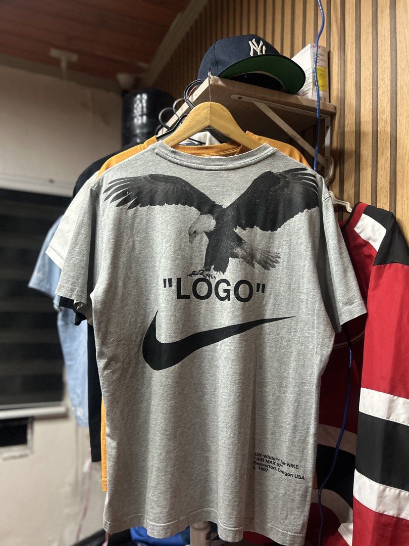 Nike x offwhite (Category: Formal Shirts) located in Mabalacat. Submitted by johnchanfinds (Listing ID 1469353758, Image 2). Description: Excellent condition Size L Width 22 Length 28 Color rate 9.5/10.