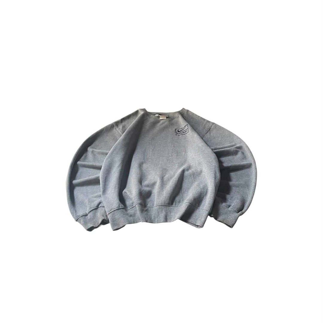 Nike x Stussy Grey Sweatshirt (Category: Coats, Jackets and Outerwear) located in Cabanatuan. Submitted by zufinds (Listing ID 1469090006, Image 1). Description: - Brand: Nike x Stüssy - Item: Grey Crewneck Sweatshirt - Size: Medium 26/22 DIMES NEED WASH UNLI VC/VOUCH LUZON LOC dm for more info.