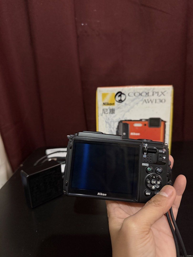 Nikon COOLPIX AW130 Waterproof Digital Camera (Category: Cameras) located in Caloocan City. Submitted by rohllee (Listing ID 1469305372, Image 3). Description: Selling my pre-loved Nikon Coolpix AW130 Waterproof 30meters/100ft Shockproof 2.1m/7ft Easy transfer of pictures via wifi no need to connect to adaptor and laptop or cp Please see photos for sample pictures Inclusions: Camera 4gb memory card Battery Wrist strap Box Issue: Flash, common iss