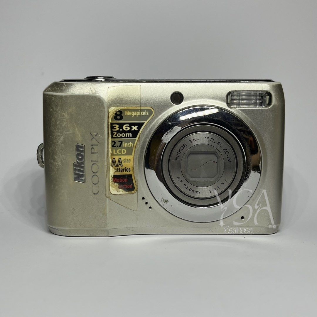 NIKON COOLPIX L19 Digital Camera Digicam (Category: Cameras) located in Manila. Submitted by ysabelaaa__ (Listing ID 1469300144, Image 1). Description: NIKON COOLPIX L19 ⭐️ #preowned ₱1700 FIXED + SF issues: battery door needs to be taped & mild dusts on full zoom ✮ 8.0 mp, 3.6x optical zoom ✮ 8/10 body cosmetics ✮ fully functional - zoom, flash, and all buttons working ✮ uses 2AA batteries; not included inclusions: unit, 2gb sd card, and camera 
