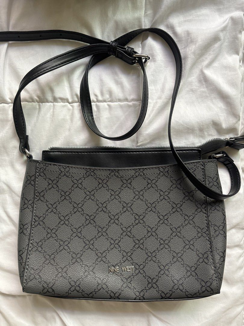 Nine West Black/Grey Monogram Crossbody Bag (Category: Cross-body Bags) located in Marikina City. Submitted by uscelebratinglife (Listing ID 1469200079, Image 1). Description: .