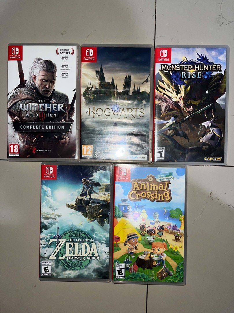 Nintendo switch games (Category: Nintendo) located in Lucena. Submitted by cc.1007. (Listing ID 1469282603, Image 1). Description: Fs! Monster Hunter - 600 Hogwarts - 1150 Witcher - 1150 Zelda - 1450 Animal crossing - 1350 Sandisk 128gb - 650 Las pinas loc.