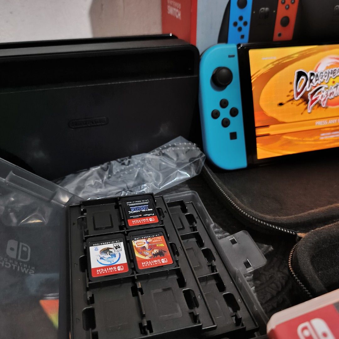 NINTENDO SWITCH OLED BLACK (Category: Nintendo) located in Daraga. Submitted by safe_juswaha (Listing ID 1469317890, Image 3). Description: 📌📌AVAILABLE📌📌 🎮 NINTENDO SWITCH OLED | COMPLETE IN BOX 🪙 PRICE: • ₱13,200 FREE SHIP ✈️ Courrier j&t or LBC Payment First 📌 No COD Unli Vouch Before payment para safe ✅ 📦 INCLUSION: ✔ Nintendo Switch OLED Main Unit (HEG-001) • Tempered Glass installed ✔ Joy-Con White (L) (HAC-015) ✔ Joy-Con White (R) (