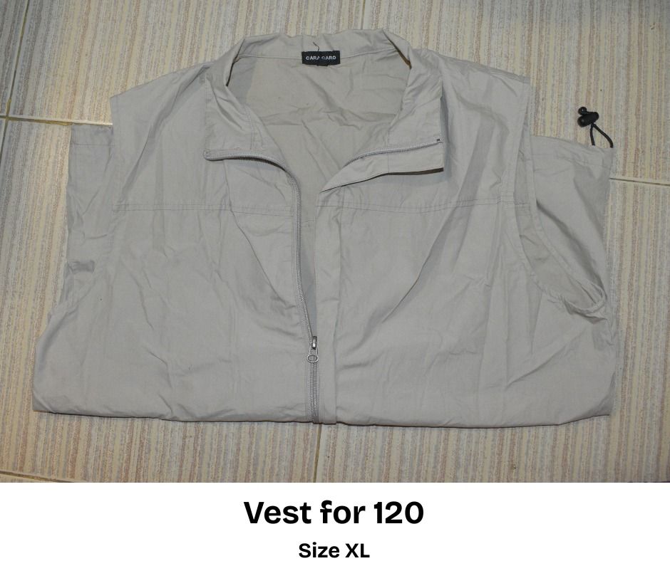 Nylon Vest (Category: Vests) located in Manila. Submitted by sanmiguelb57034 (Listing ID 1469296932, Image 1). Description: - Color: Grey - Design: Zip-up front with a stylish high collar - Fit: Adjustable side drawstring hem for a customized fit .