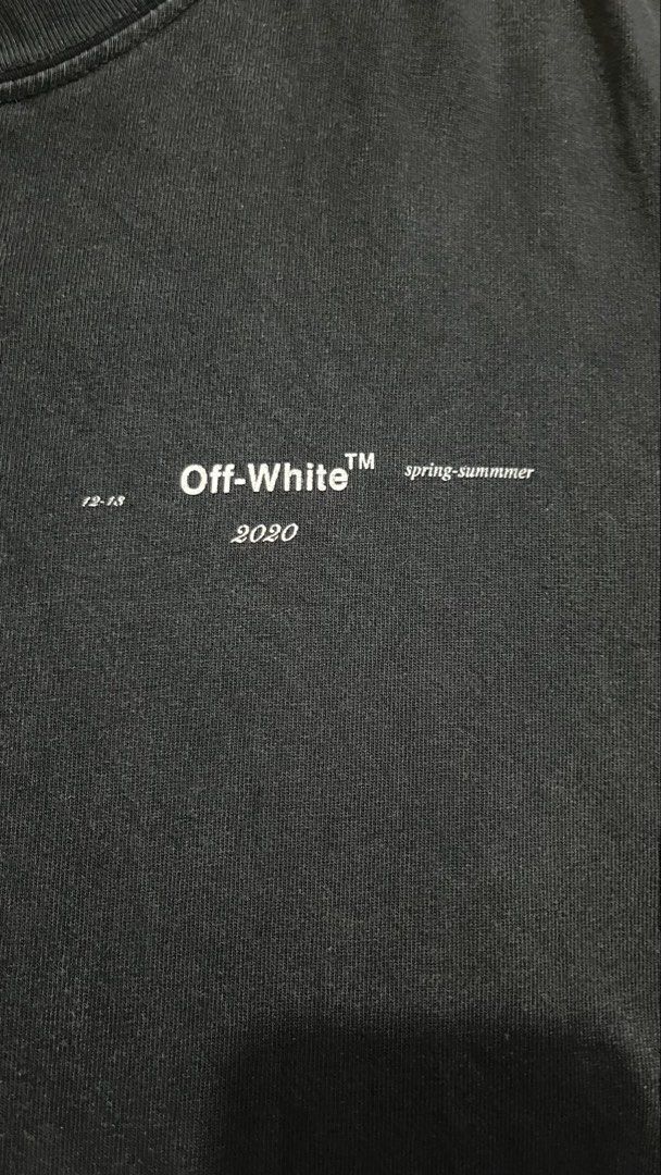 Off-White Tape Arrows (Category: Tshirts & Polo Shirts ) located in Porac. Submitted by macky.ron (Listing ID 1469393108, Image 2). Description: Length:27.5 Width: 18 Condition: 9/10 Color rate: 9/10 Issue (s): None Complete Tags.