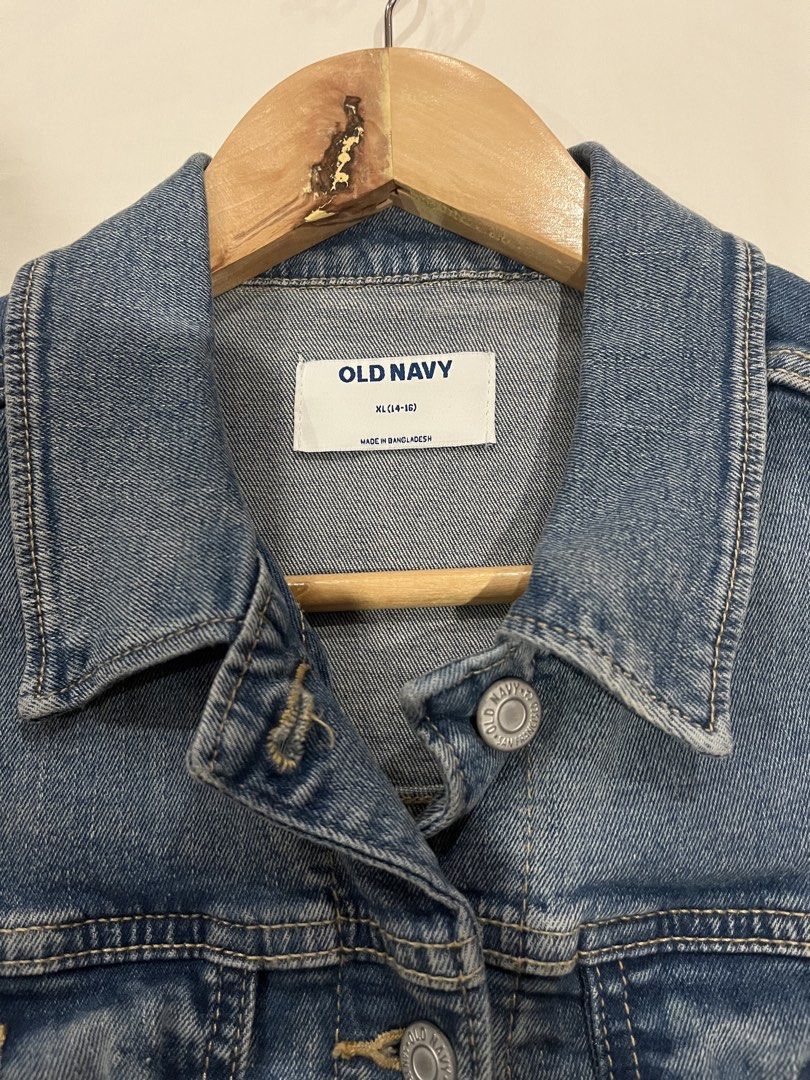 Old Navy Denim Jacket (Category: Coats, Jackets and Outerwear) located in Manila. Submitted by ngnony (Listing ID 1469206173, Image 3). Description: Bought in US under Kids section but fits S-M in adult.