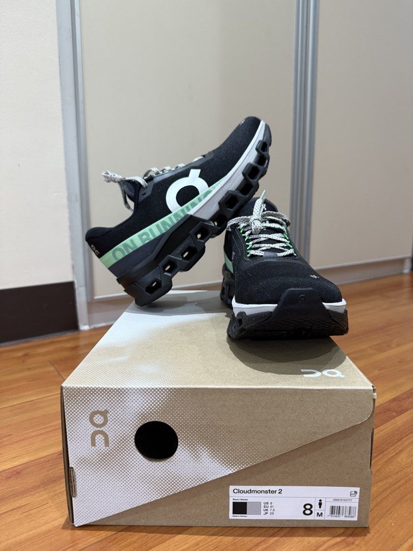 On CloudMonster 2 Glacier| Black (Category: Sneakers) located in Manila. Submitted by marvin_12 (Listing ID 1469248146, Image 1). Description: Size 8M Condition: 9.8/10 Good As Bnew 📍Manila Gcash/ Lalamove TIA.