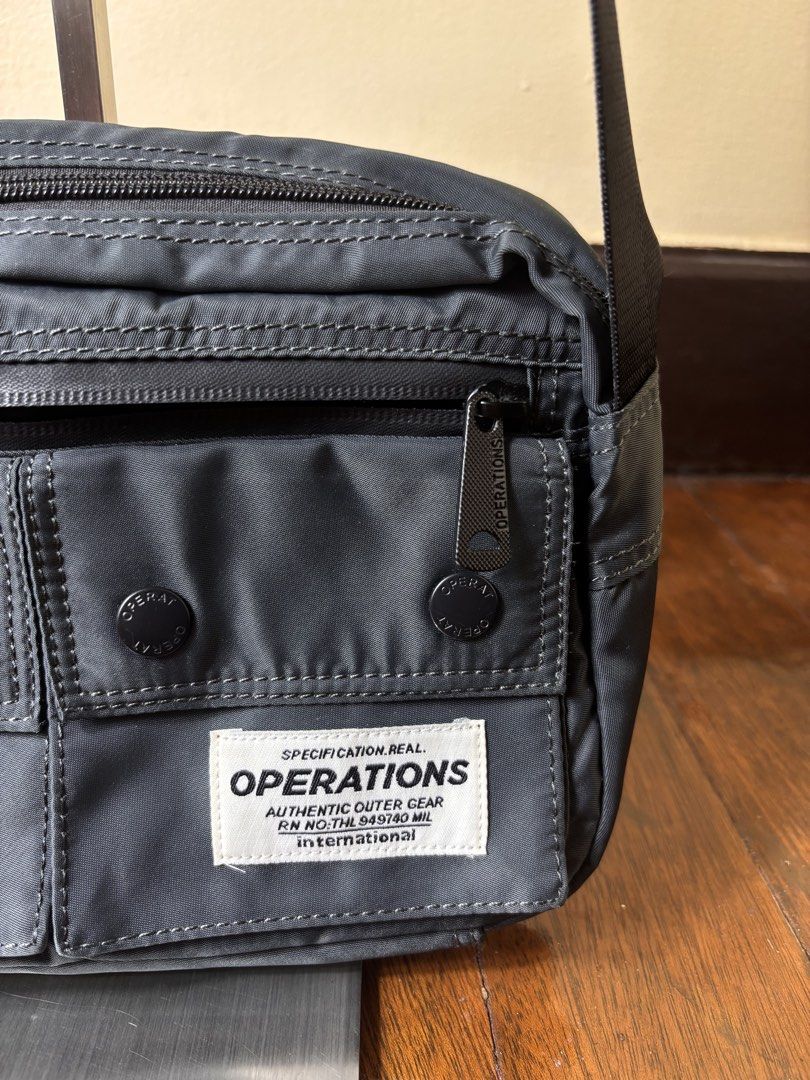 Operations Sling Bag (Category: Sling Bags) located in Manila. Submitted by earlylifecrisis (Listing ID 1469171760, Image 2). Description: Condition 9.5/10 Measure it by inch Width: 11 Length: 7 Depth: 3 Handle: 16 •Refund / Returns not allowed allowed •Please do check the dimensions size on labels sometimes are not accurate on the sizing •Ask me before purchasing.