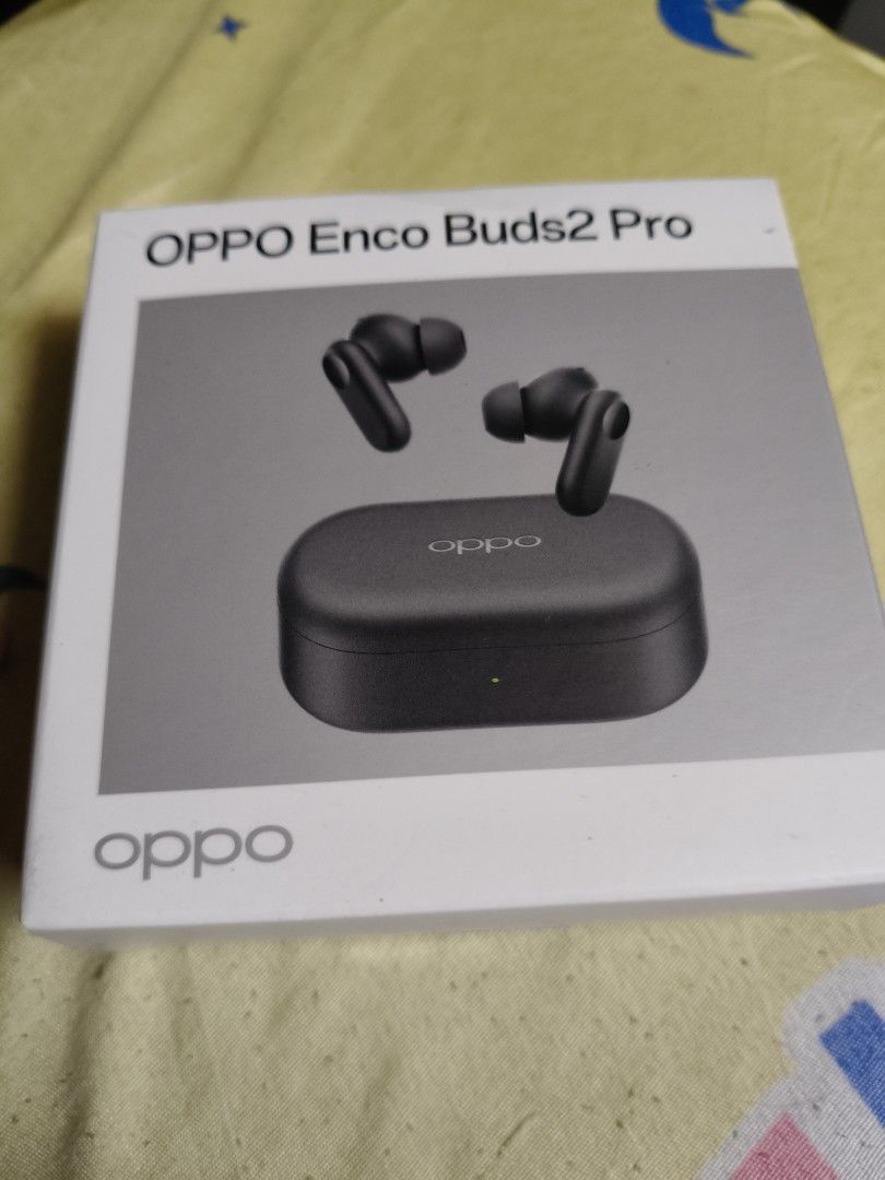 OPPO Enco Buds2 Pro Wireless Earphones (Category: Earphones) located in Cavite. Submitted by sienne04 (Listing ID 1469172852, Image 1). Description: Brand new, sealed OPPO Enco Buds2 Pro in Graphite Black (Model E510A). Enjoy up to 38 hours of total battery life, AI call noise reduction, and IP55 water resistance. 100% authentic and unopened. Perfect daily driver for music and calls! 2k only... meet ups rosario cavite delivery sfee shoulder by th