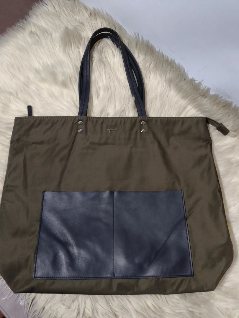 Original AGNES B (Category: Shoulder Bags) located in Cabuyao City. Submitted by your____lux____shop (Listing ID 1469179779, Image 1). Description: Sale❗️Sale❗️Sale❗️ ₱2,280 Original Agnes B Almost new condition Large-XL Nylon /genuine leather trim 📌First to pay!.
