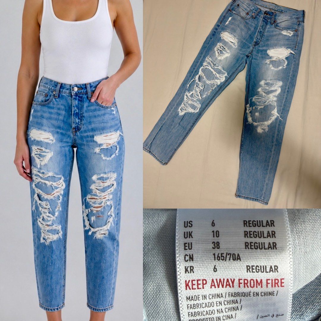 Original AMERICAN EAGLE tattered jeans (Category: Jeans) located in Muntinlupa City. Submitted by Preeluhvd (Listing ID 1469178737, Image 1). Description: .
