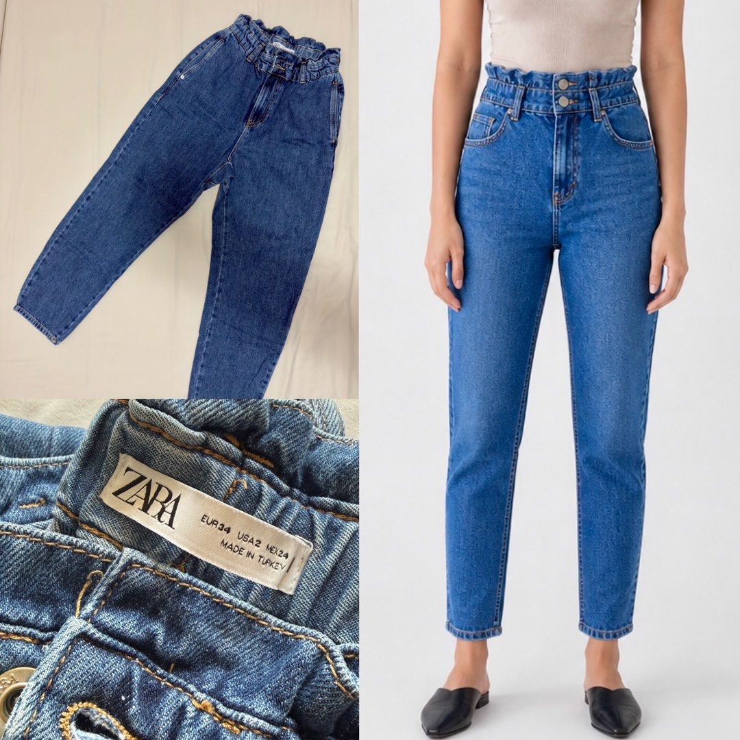 Original ZARA jeans (Category: Jeans) located in Muntinlupa City. Submitted by Preeluhvd (Listing ID 1469178350, Image 1). Description: STRETCHY WAISTLINE AREA! .