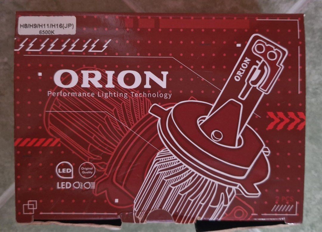 Orion Sigma LED Car Light Super White 6500K (2 pcs) (Category: Lightings, Horns, and other Electrical Parts and Accessories) located in Manila. Submitted by vmmy16 (Listing ID 1469227723, Image 2). Description: Orion Sigma LED Car Light Super White 6500K (2 pcs) • Compatible models: H8/H9/H11/H16(JP) • Easy installation / Plug & play • Complete with Box, Manual, and Certification • Free Orion stickers 100% ORIGINAL • SRP ₱2,200 COLOR: Super White