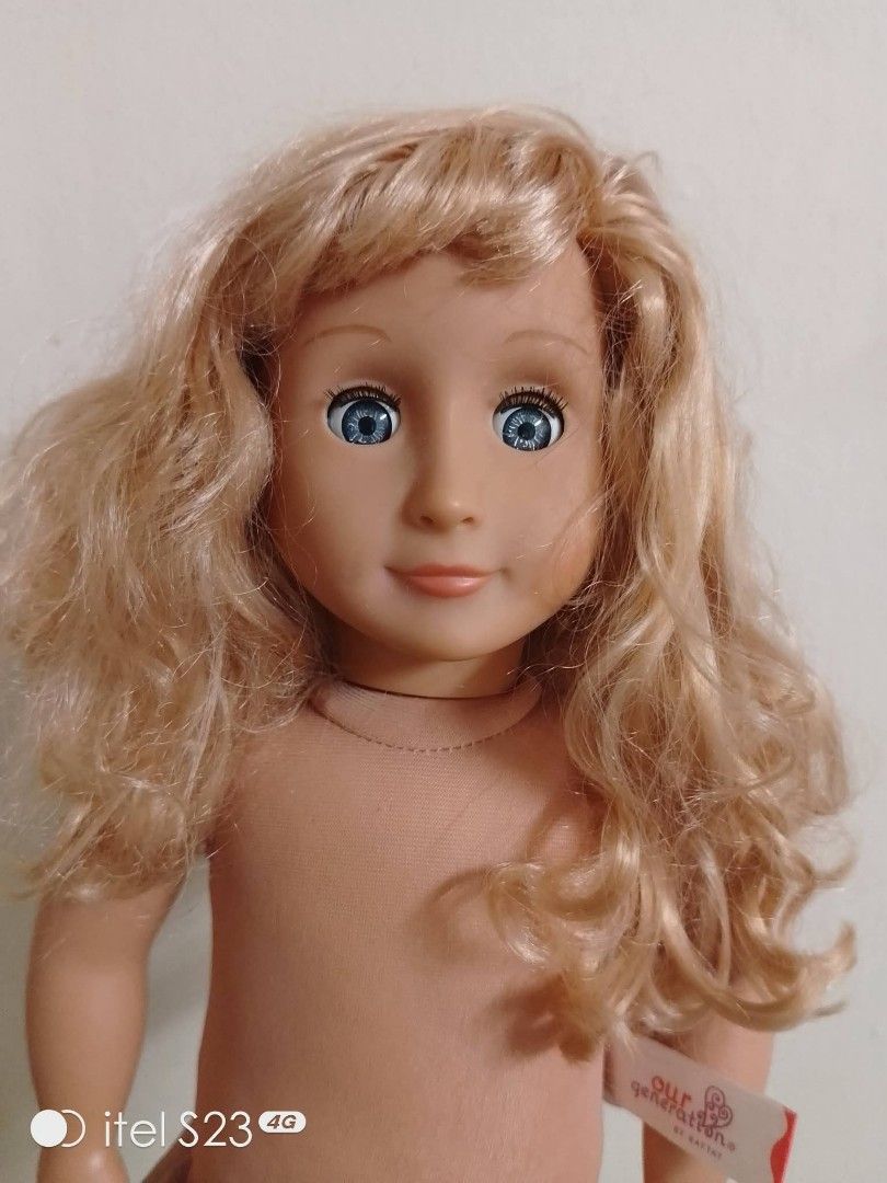 Our Generation Battat 18" doll ☘️ (Category: Kids Toys) located in Quezon City. Submitted by bees.kitty (Listing ID 1469174339, Image 3). Description: P550 Our Generation Battat 18" doll - preloved, sold as is - needs hair spa, needs punas - first to comment mine sa post, confirm and pay.