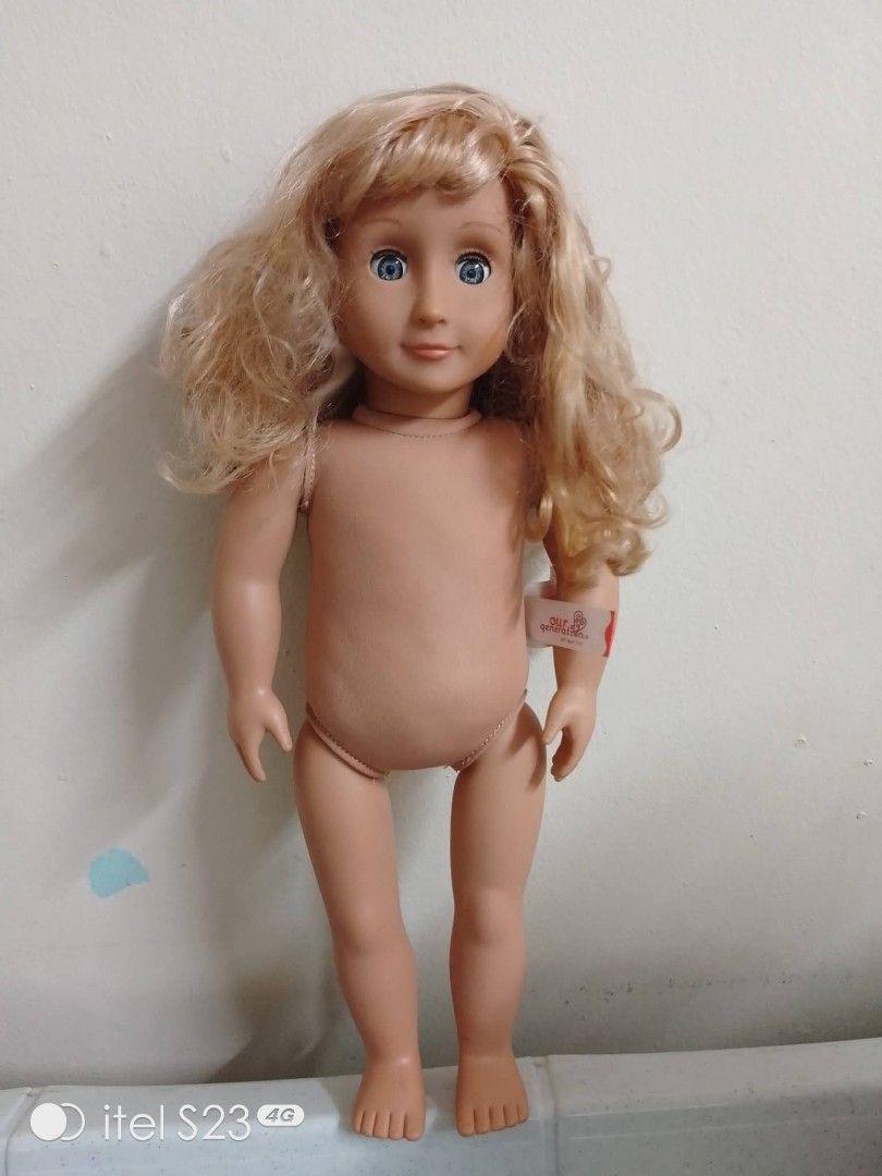 Our Generation Battat 18" doll ☘️ (Category: Kids Toys) located in Quezon City. Submitted by bees.kitty (Listing ID 1469174339, Image 1). Description: P550 Our Generation Battat 18" doll - preloved, sold as is - needs hair spa, needs punas - first to comment mine sa post, confirm and pay.