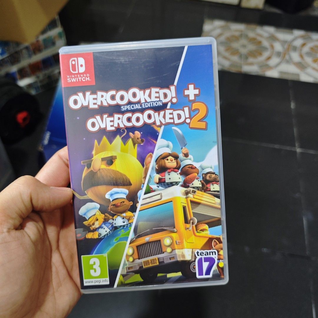 Overcooked + Overcooked 2 Switch Game (Category: Nintendo) located in Quezon City. Submitted by shopme_gadget30 (Listing ID 1469180388, Image 1). Description: kindly read the details first for sale fixed price good Condition tested and working with case and game card compatible to Nintendo switch eur region qc area meet up: sm north shipping fee must shoulder by the buyer via lalamove or grab payment: bdo/gcash happy gaming everyone.