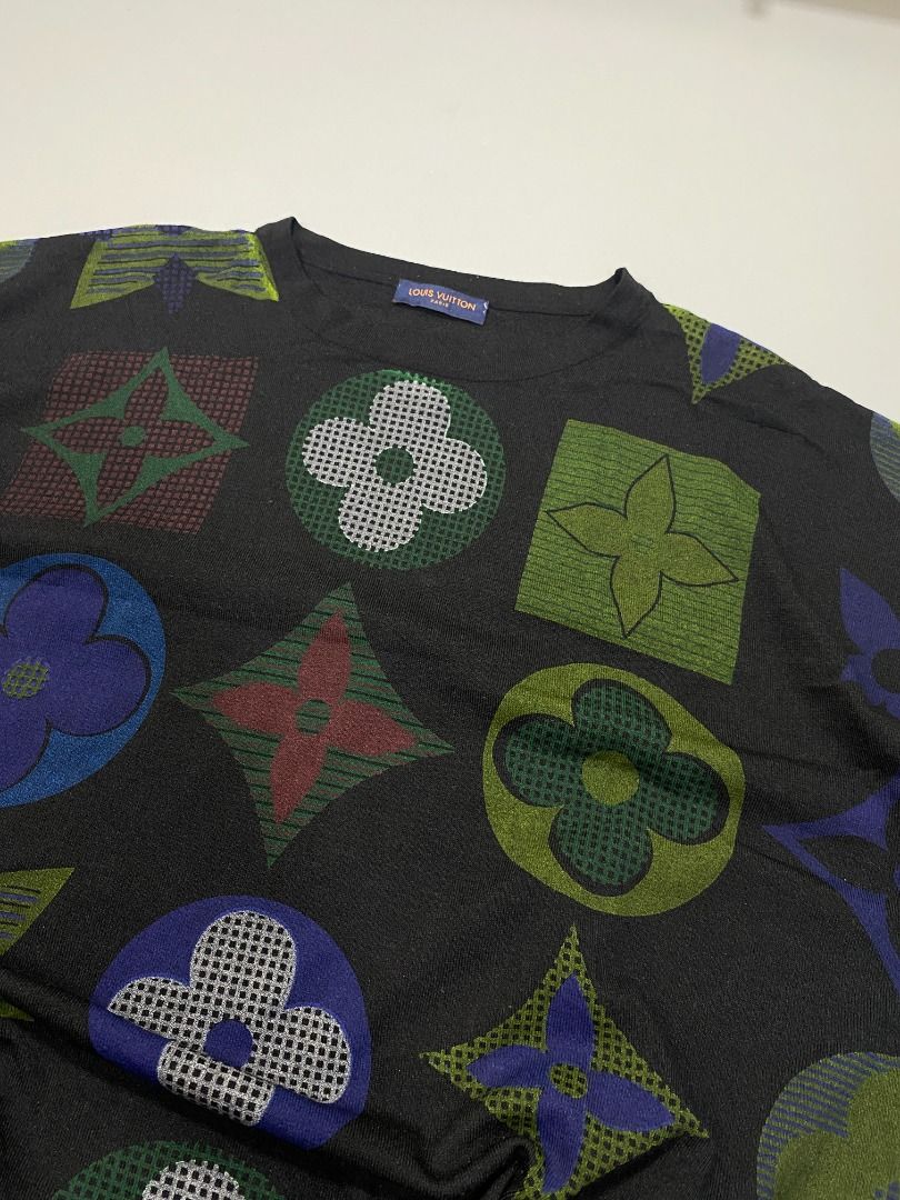 ‘OVERSIZED MONOGRAM LOUIS VUITTON TEE’ (Category: Tshirts & Polo Shirts ) located in San Jose. Submitted by retro.co (Listing ID 1469283285, Image 2). Description: Features: - FRONT AND BACK DESIGN(AOP) - SIGNATURE MONOGRAM PATTERN - SIDE SLIT -BOXY FIT •Excellent Condition •Flaws: NO MAJOR FLAWS •Color rate: (9.5/10) •DIMES: (W): 26 INCH (L): 27 INCH READ BEFORE PURCHASING -WORLDWIDE SHIPPING -NO RETURN -Please check all photos accurately. ❗️Imp