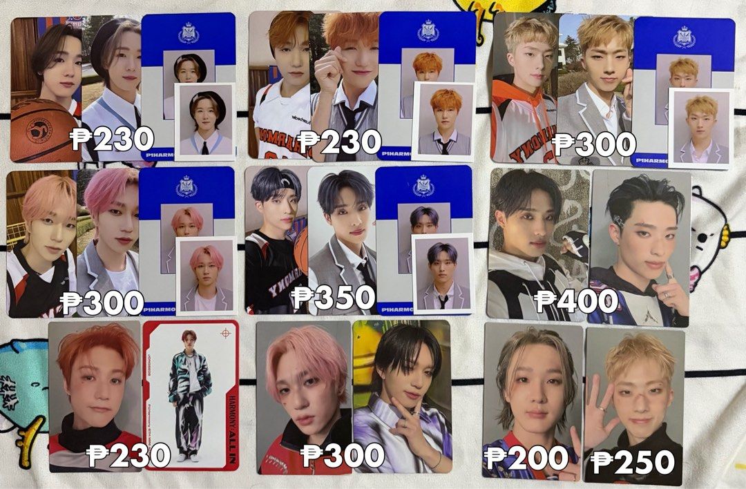P1Harmony Official Photocards (Category: K-Wave Merchandise) located in Agoo. Submitted by gogomaknae (Listing ID 1469280962, Image 1). Description: wts lfb p1harmony piwon ph keeho theo jiung soul jongseob pob pcs ₱ on pic + jnt lsf • prices are for sets/pairs/tingi t. p1ay here season greetings sg disharmony: break out weverse pob.