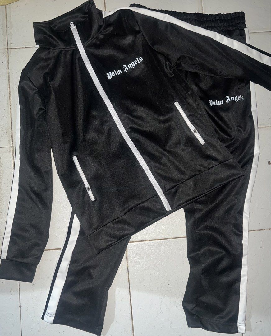 Palm Angels Tracksuit Set (Category: Coats, Jackets and Outerwear) located in Manila. Submitted by gentlestone.c54643 (Listing ID 1469106477, Image 3). Description: Palm Angels Tracksuit Brand New Size M ₱3,500 📍 Metro Manila DM 📩.