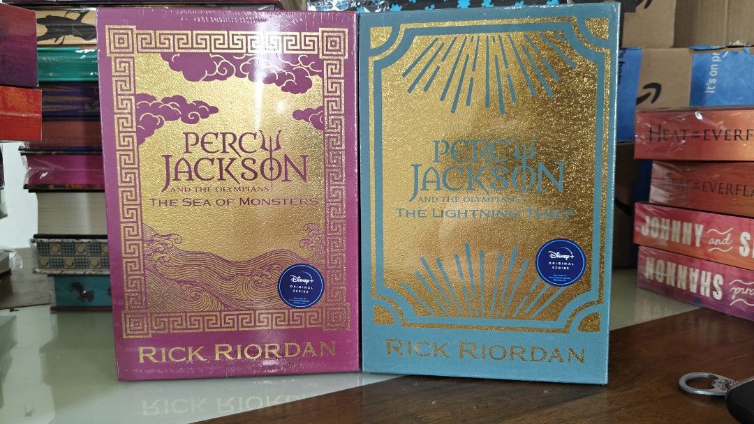 Percy Jackson book 1&2 deluxe edition (Category: Storybooks) located in Cavite. Submitted by pagesandpawsvioletsrngl (Listing ID 1469197245, Image 1). Description: US HB deluxe strictly PAYO MOP/MOD: GCASH , LALAMOVE & JNT sold as set last set available.