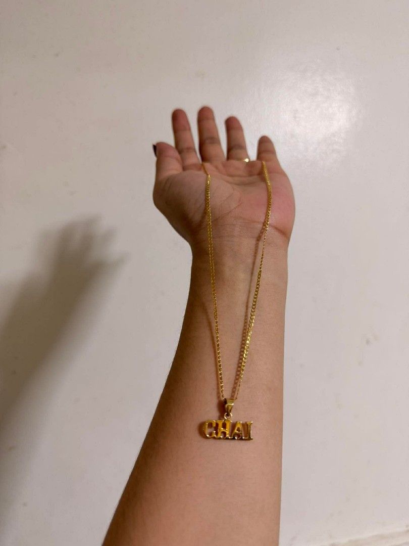 Personalized Gold Coated 925 Silver Necklace (Category: Necklaces) located in Caloocan City. Submitted by cheskhaionlinestore2.0 (Listing ID 1469173273, Image 3). Description: Personalize Silver- Gold Coated Est 4.1g- ₱2800 ONLY 📍 Est 2g- ₱1950 ONLY 📍 1 WEEK PROCESS 🍒 Pawnable/ Nasasangla💯 🍒 Brandnew 💯 🍒 Ship via JNT/ LBC 🍒 Lalamove for same day delivery 🍒 We accept COD COP with downpayment to avoid cancellation of orders ⚡ How to Order?