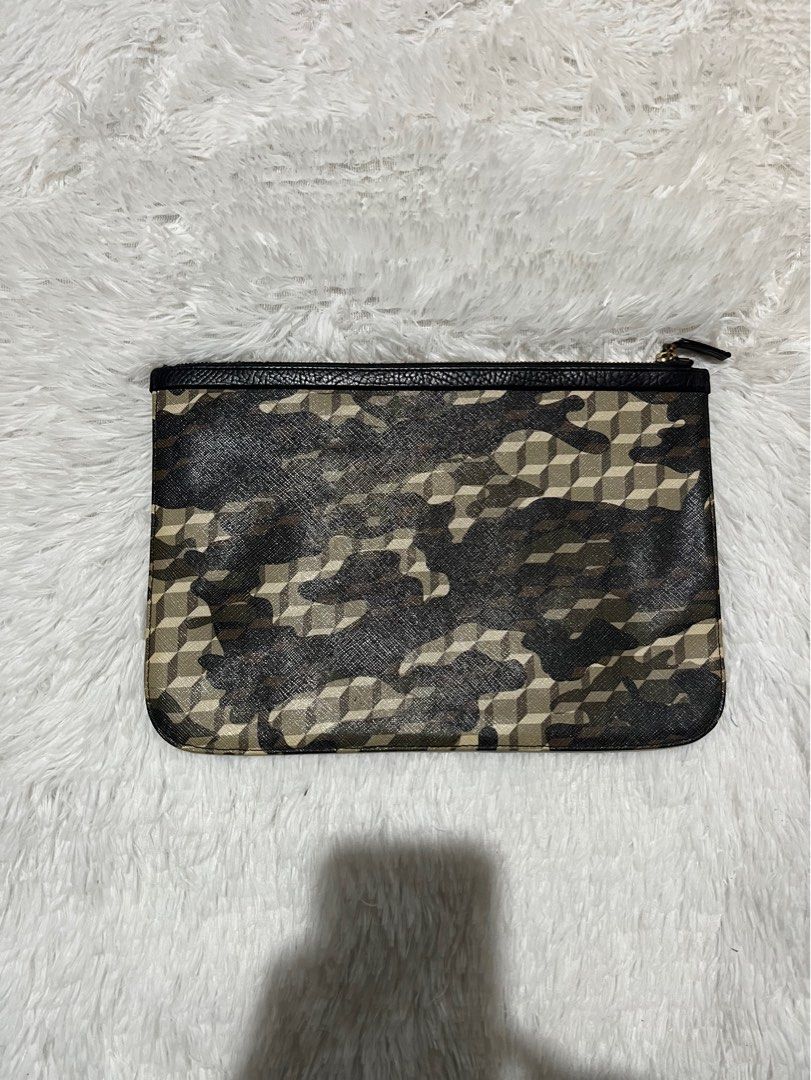 Pierre Hardy Camouflage Geometric Print Pouch (Category: Luxury Bags & Wallets) located in Cotabato. Submitted by big_cash (Listing ID 1469186129, Image 1). Description: .