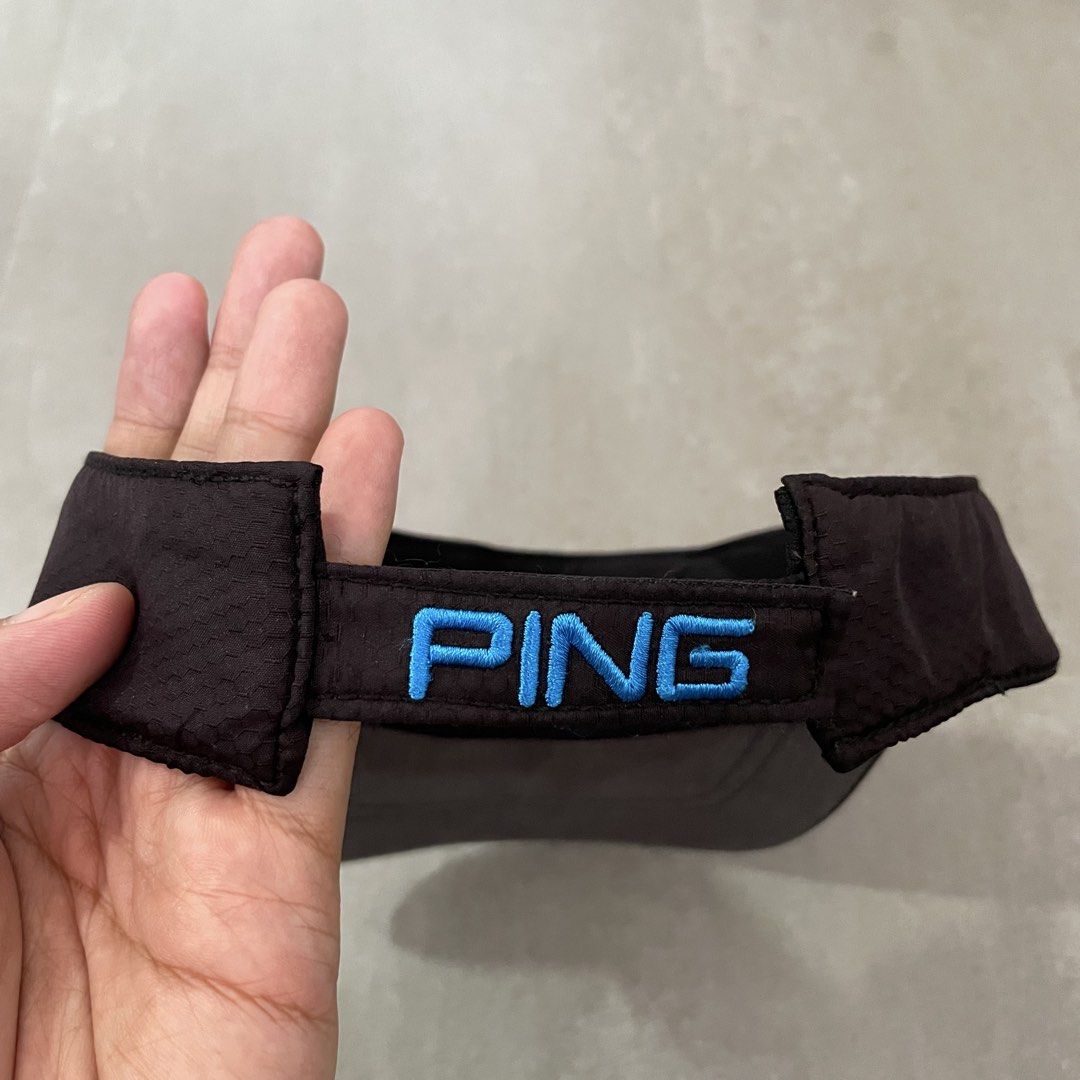 Ping Golf Visor (Category: Hats & Beanies) located in Mabalacat. Submitted by goldengarms_ (Listing ID 1469362478, Image 2). Description: Size: One Sizd Condition: Excellent Color rate: 9.5/10 or better Issue: N/A Price is still negotiable for sure buyer 👍 - Payment thru GCash, Maya or Security Bank 💳 - Shipping via J&T Express 🛩️ Pm us for more details. Thank you! 📩 .