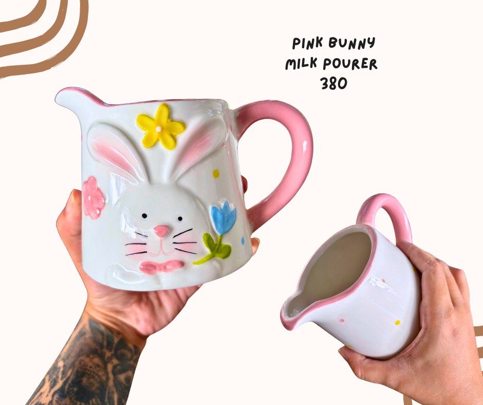 Pink Bunny Milk Pourer (Category: Pitchers & Dispensers) located in Pasig City. Submitted by homeyvibesph (Listing ID 1469261241, Image 1). Description: .