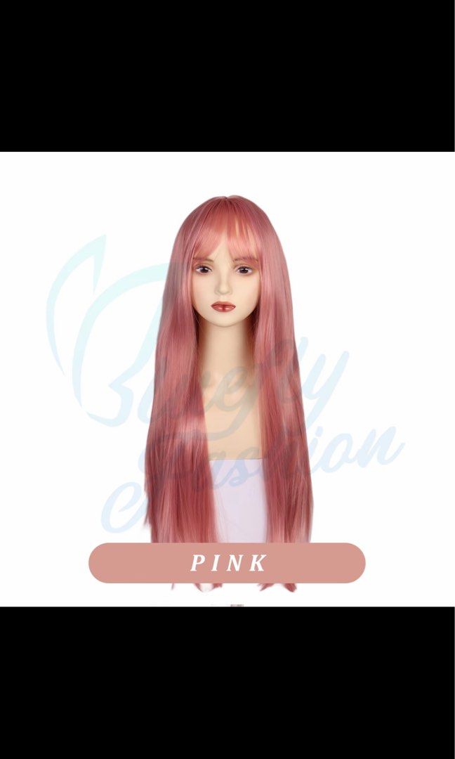 PINK WIG (Category: Hair Accessories) located in Manila. Submitted by zyaia_ (Listing ID 1469336677, Image 1). Description: rfs: no longer needed.