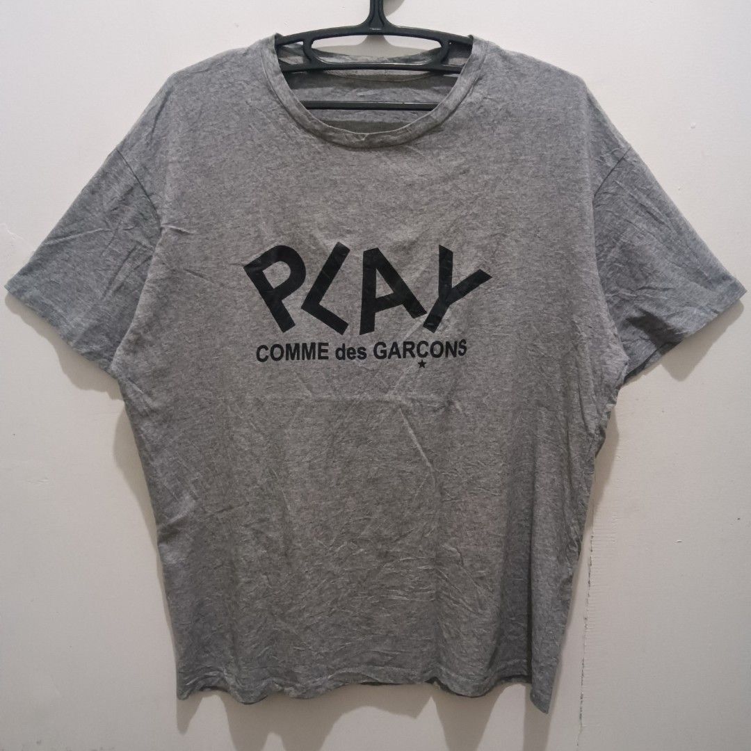 PLAY CDG Gray Shirt (Category: Tshirts & Polo Shirts ) located in Caloocan City. Submitted by jaychingsss (Listing ID 1469338770, Image 1). Description: Cdg Play Shirt - 80 22x27 Color Rate: 9.5/10 No Tags/Declare Off good for PSG NEED WASH.