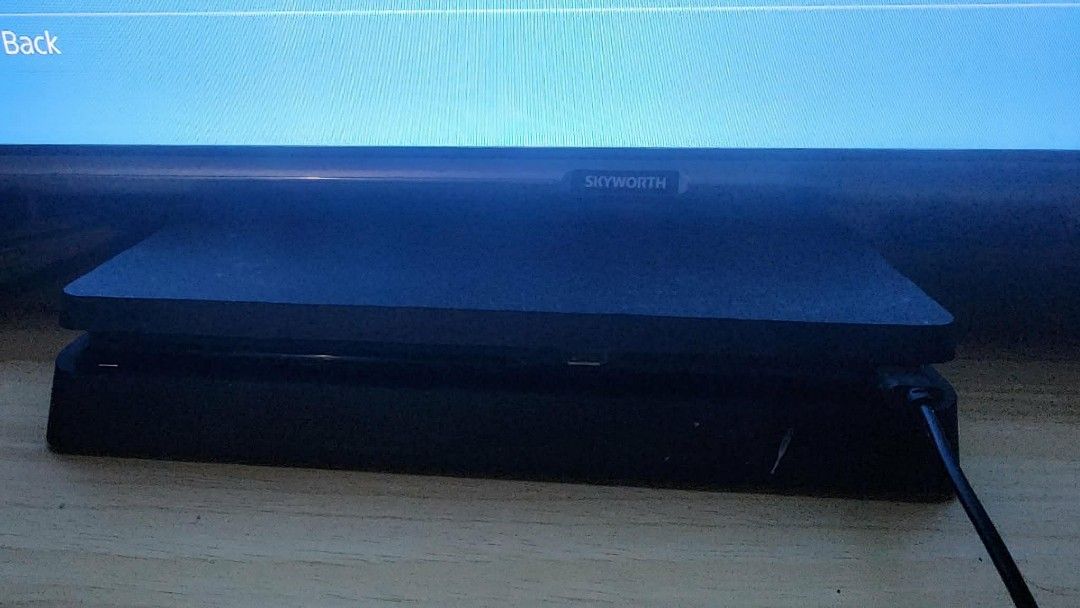 PlayStation 4 Slim Console with Three Controllers (Category: PlayStation) located in Paranaque City. Submitted by yumme (Listing ID 1469234595, Image 1). Description: - includes 2 games over cook game 1 and 2 and 3 controller 🎮 and one dvd it has 1 tb storage - PlayStation 4 Slim console (tested and working perfectly) - Includes 3 DualShock 4 wireless controllers (Black, Blue, and Camouflage) - All controllers light up and connect properly - Ide