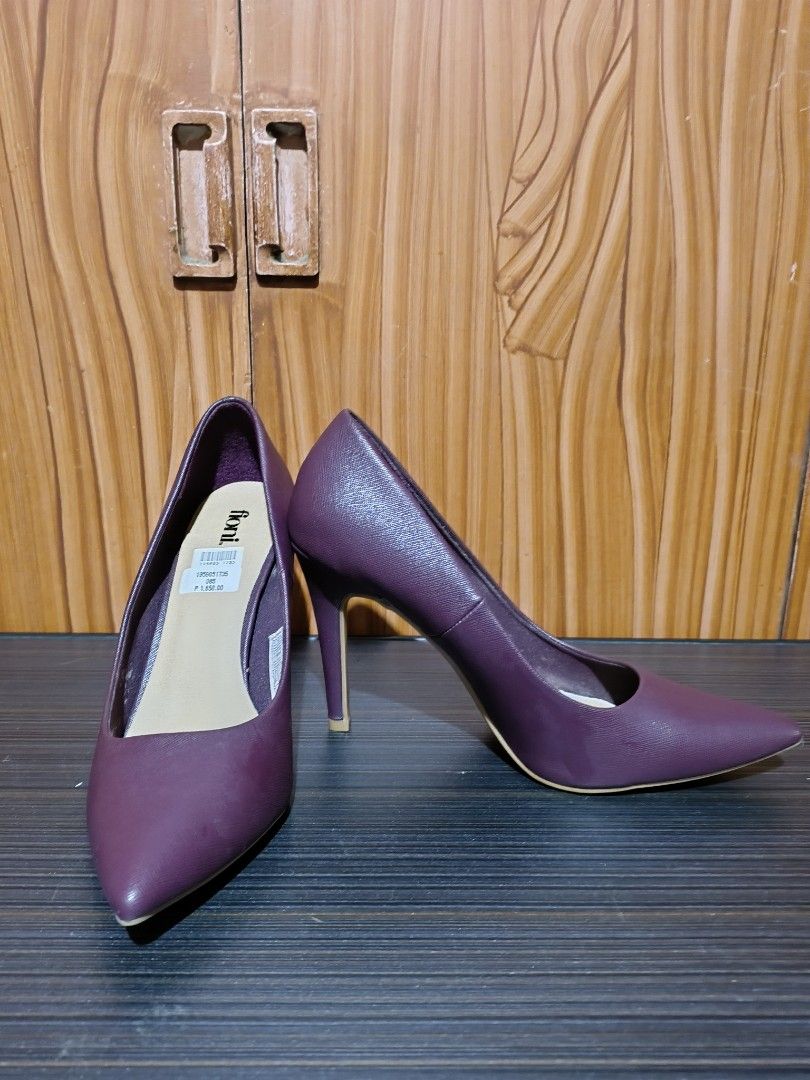 Plum Stiletto Heels (Category: Heels) located in Bulacan. Submitted by timmybels (Listing ID 1469227307, Image 1). Description: Plum colored stilleto heels Relatively new. Only been used once Condition is pristine and well maintained Perfect for formal functions and office use.