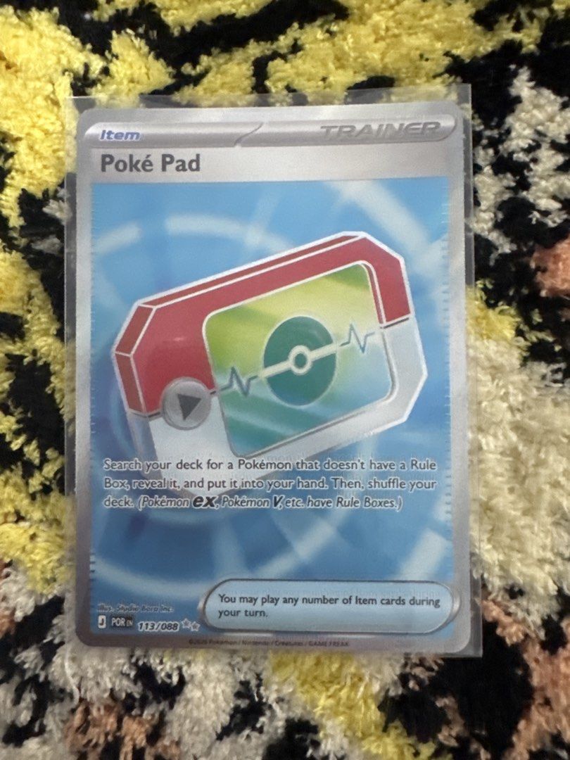 Poké Pad 113/088 Rare, Toys & Collectibles, Trading Cards, Raw Singles ...