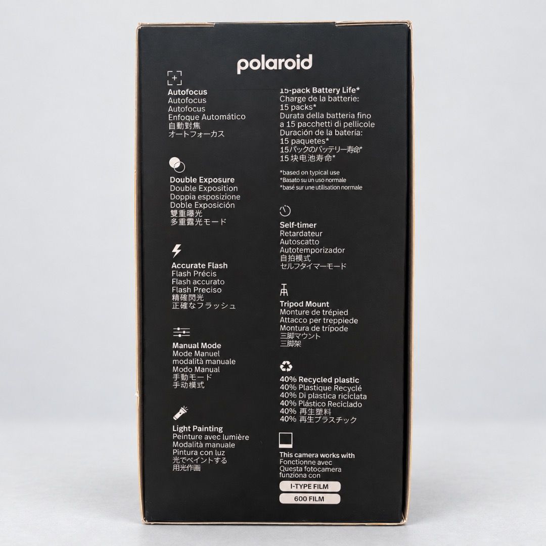 Polaroid Now+ Generation 2 Instant Camera (Category: Cameras) located in Dasmarinas. Submitted by supergirl3891 (Listing ID 1469217224, Image 2). Description: - Model: Polaroid Now+ Generation 2 Instant Camera - Color: Sleek Black - Condition: Brand new in original retail box with intact packaging - Includes: Complete filter set - Film Compatibility: Works with i-Type and 600 film - Key Features: Autofocus lens, accurate flash, self-timer, and tr