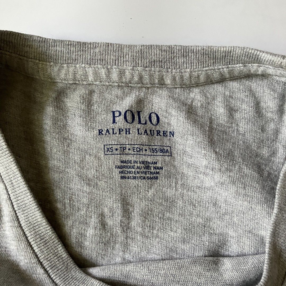 🌼Polo Ralph Lauren gray tee • small - medium (Category: Shirts) located in Cagayan de Oro. Submitted by capybara.co.ph (Listing ID 1469200947, Image 3). Description: small - medium L24 B34 - 40 🌺 mine ₱149 | grab ₱199 💓 lock ₱219 ♡ most items are thrifted, so manage your expectations ♡ most items are unwashed & steamed only ♡ no cod ♡ no return, exchange or cancelation ♡ will block & post if no reply or cancelled ♡ mop is maribank ♡ mod is j&t