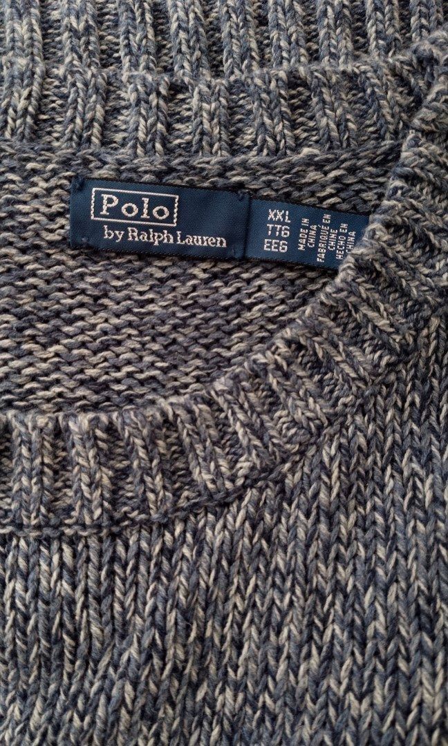 POLO Ralph Lauren Logo cable knit sweater (Category: Longsleeves) located in Caloocan City. Submitted by modishthriftstore (Listing ID 1463750044, Image 3). Description: XL -XXL Thick. cable knit Oversized Sweater Loc: Rainbow Village 5 North Caloocan No himulmol. In Good Condition.