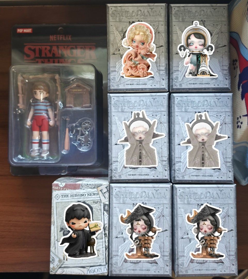 POPMART HIRONO SKULLPANDA (Category: Designer & Blind Box Toys) located in Marikina City. Submitted by v0nand0ff (Listing ID 1469248036, Image 1). Description: WTS-WTT ⚠️All Sealed from Pop Now⚠️ Location: Commonwealth/Batasan hills, QC Same day delivery only via Lalamove or Grab RFS: Duplicates Hirono Snape - 650 Skullpanda Jazz Imprint - 550 Bare Imprint - 600 Spiral Minuet - 600 Beneath Flying Eaves - 650 Stranger Things Will Byers Blister - 8